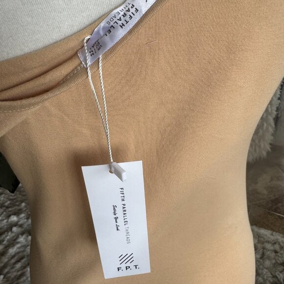 Fifth Parallel Threads Fitted Tan Dress - Picture 8 of 8